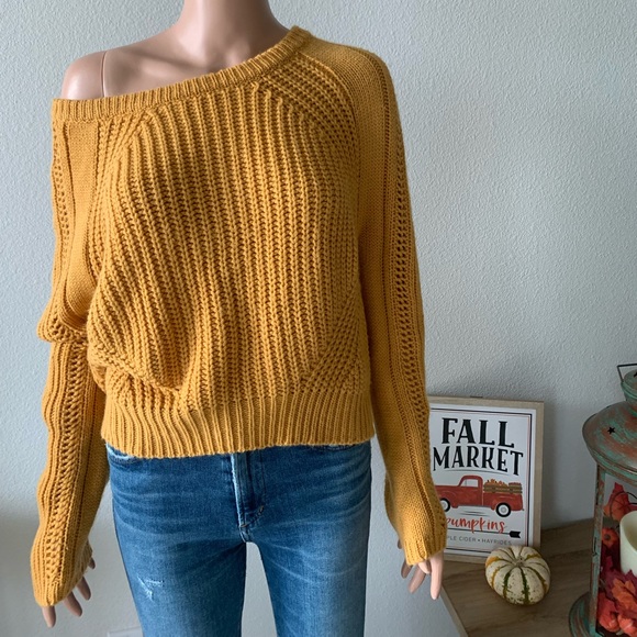 🍁 Funkitribe Golden Mustard Sweater (L) 🍁 - Picture 2 of 8